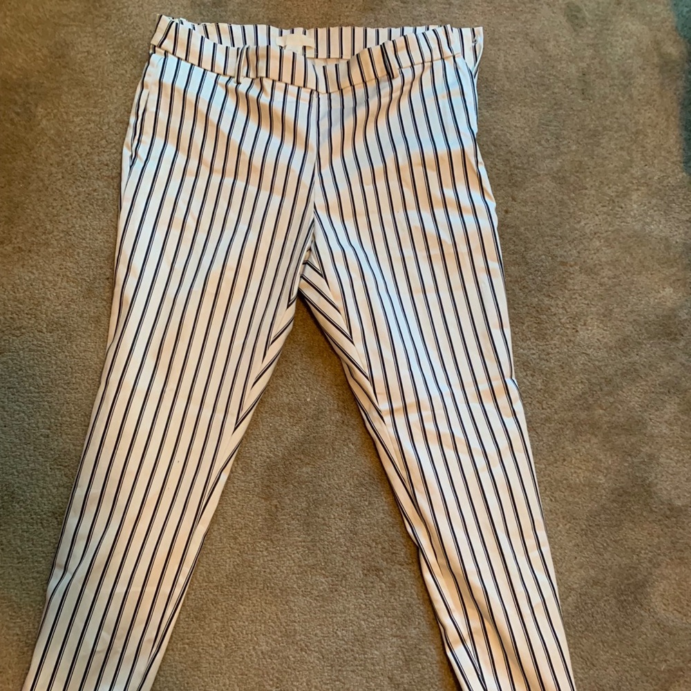 H & M striped office pants